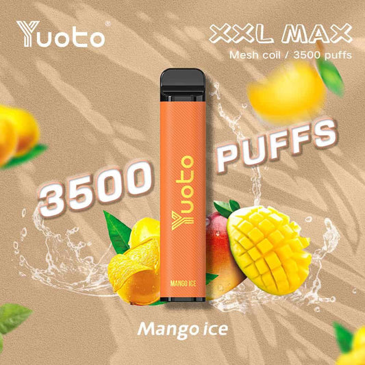 Yuoto Vapes XXL MAX - Mango Ice (3500 Puffs) - HAPPYTRAIL